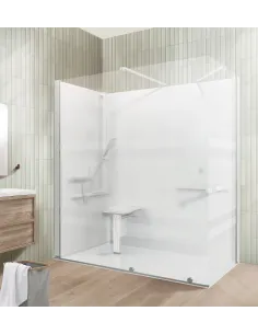 Configuration Cabine  Porte battante 1200 x 800 mm L1200 mm Version gauche