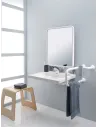 Electric adjustable washbasin support