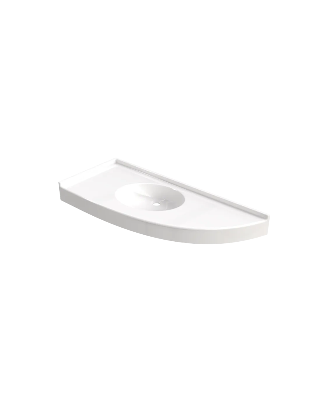 Sète hoek wastafel aanrechtblad | BALLETJE